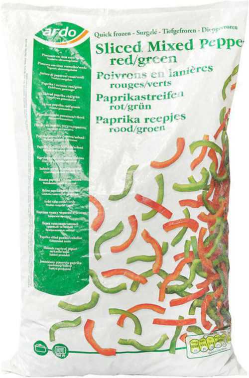 Sliced Mix Peppers 1kg